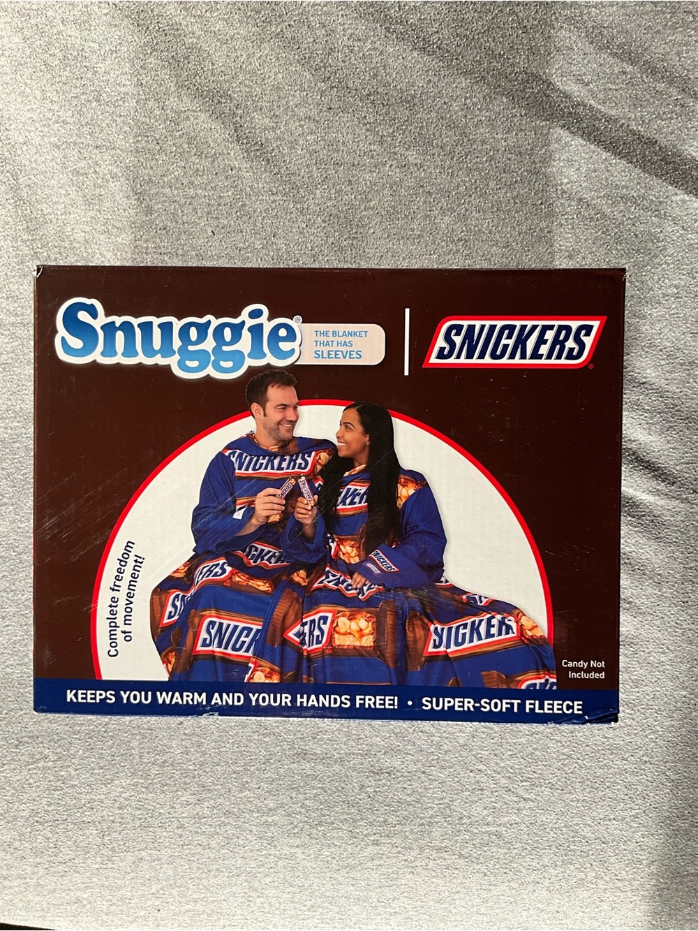 NIB Snuggie x Snickers Wearable Fleece Blanket-Official Mars Collab!